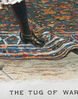 1891 "The Tug Of War" Chromolithograph Print | Magazine Illustration