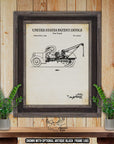 Tow Truck Patent Print - 1943 Wrecker Poster - Retro Tow Truck Invention at Adirondack Retro