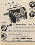 1946 Cycloid Micromatic Fishing Reel Photo Print Ad Chicago Illinois