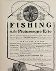 1904 Erie Railroad Print Ad Fishing On The Picturesque Erie Fisherman Keel Net