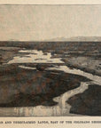 1892 Gila River & Land East Of Colorado Desert Arizona Antique Wood Engraving
