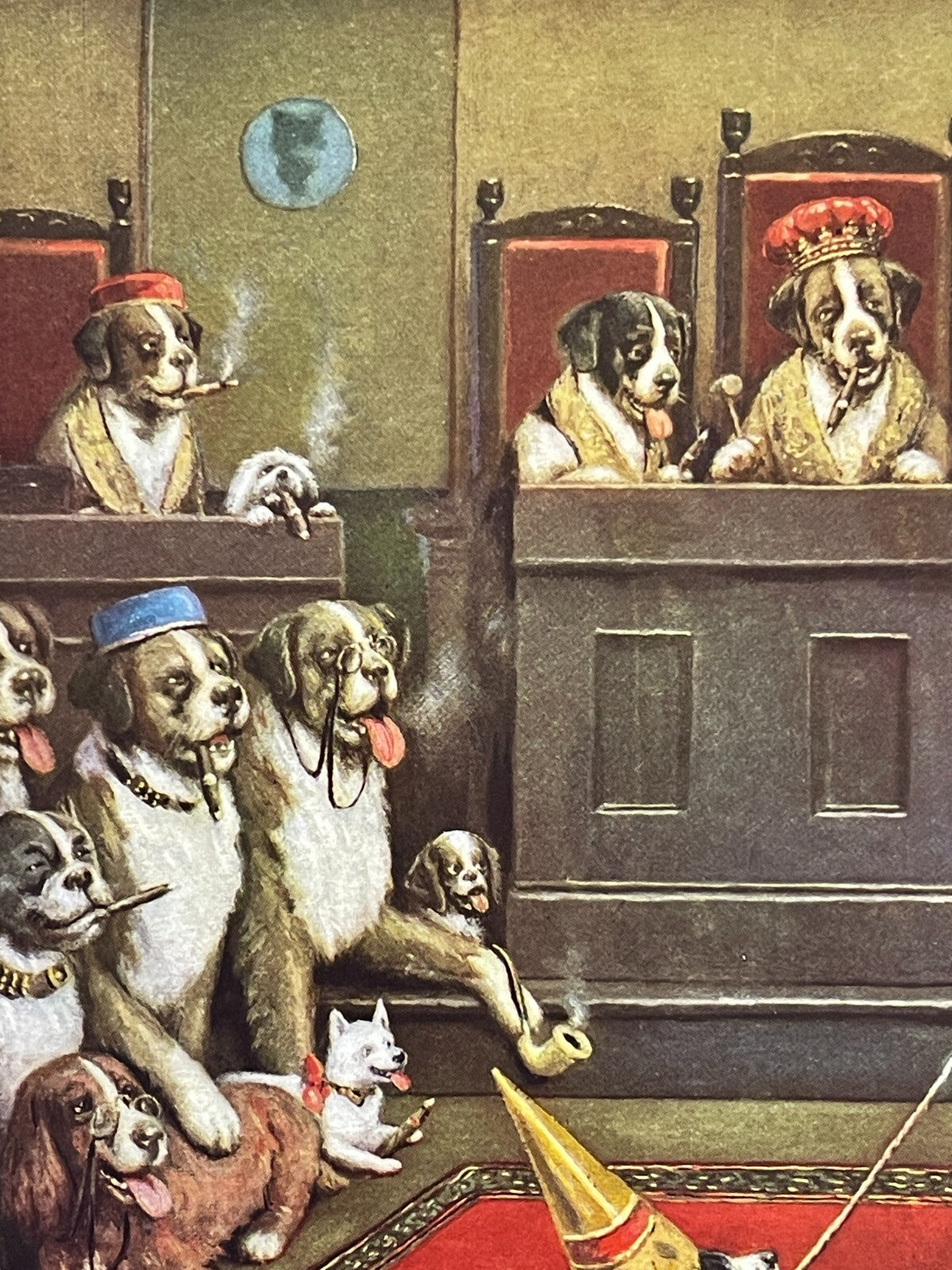 C.M. Coolidge RIDING THE GOAT Masonic Initiation Saint Bernard Dogs