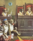 C.M. Coolidge RIDING THE GOAT Masonic Initiation Saint Bernard Dogs