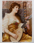 1892 "The Old Song" Chromolithograph Print | Magazine Illustration