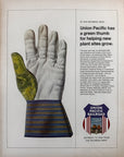 1966 Union Pacific Railroad Original Print Ad, New Plant Site Growth Green Thumb