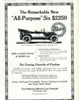 1914 Peerless Six Motor Car Vintage Car Print Ad All Purpose Six Cleveland OH