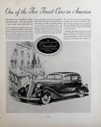 1935 Studebaker President Luxurious Vintage Car Original Print Ad