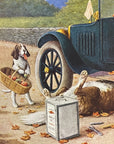 C.M. Coolidge TEN MILES TO A GARAGE Saint Bernard Dogs Car Trouble Picnic