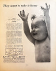 1934 Chesapeake & Ohio Railway C&O George Washington Train RR Baby Print Ad
