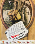 1945 Weber Fly Tackle Fishing Creel Fly Rod - Weber Lifelike Fly Co WI Print Ad