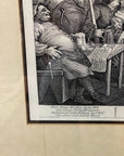1822 BEER STREET & GIN LANE Authentic Hogarth Heath Ed. Antique Prints FRAMED