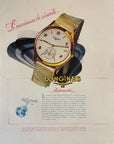 1951 Longines Automatic Watch Ad - Bleuer Art - Vintage Print Ad