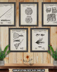 Fly Fishing Patent Print Set of 5 - Fly Fishing Posters at Adirondack Retro