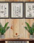 Snow Skiing Patent Print Set of 3 at Adirondack Retro