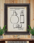 Maple Syrup Bottle Patent Print - Kitchen Poster - 1970 Syrup Invention at Adirondack Retro