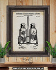 Salt And Pepper Shakers Patent Print - Kitchen Utensil Illustration - 1904 Kitchen Invention at Adirondack Retro