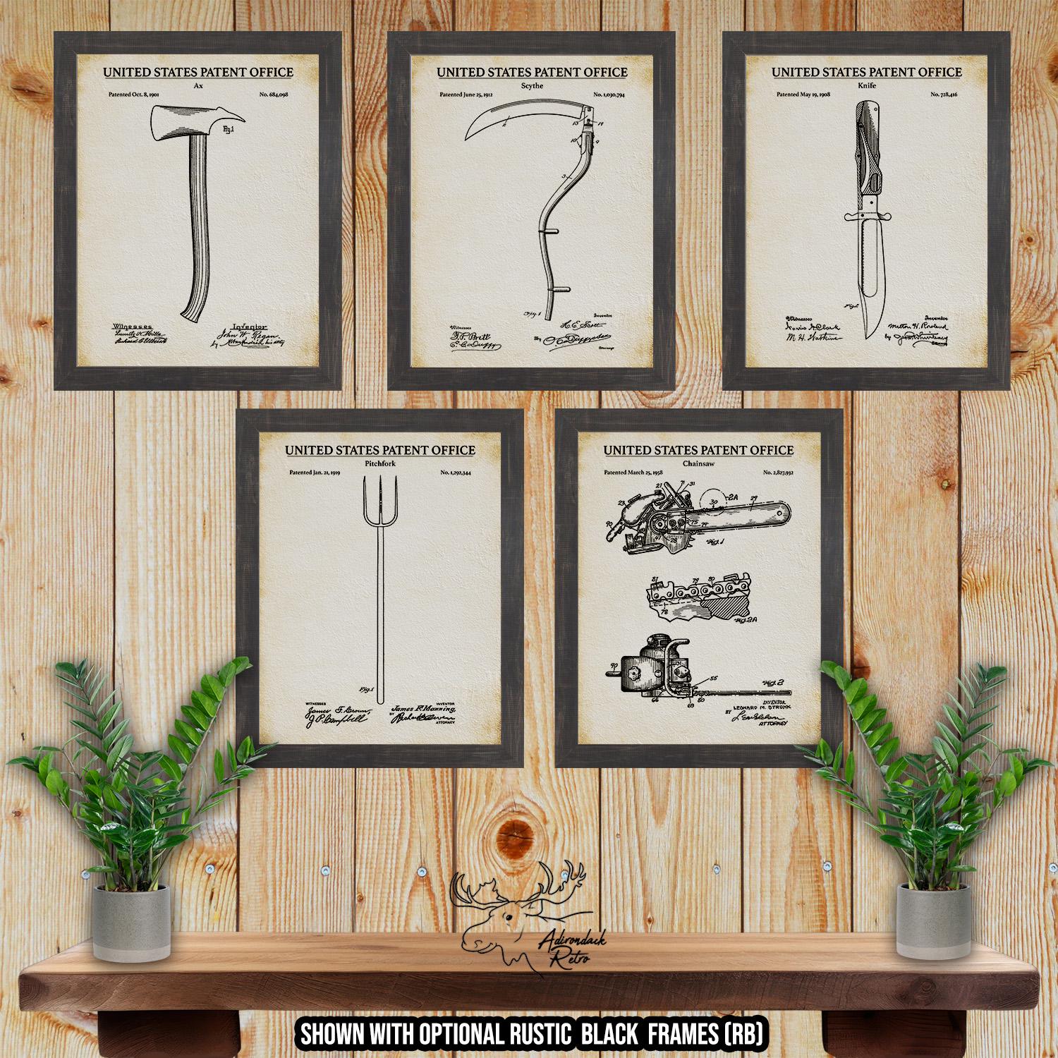 Halloween Patent Print Set of 5 - Halloween Weapon Posters at Adirondack Retro