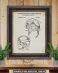 Snowboarding Patent Print Set of 6