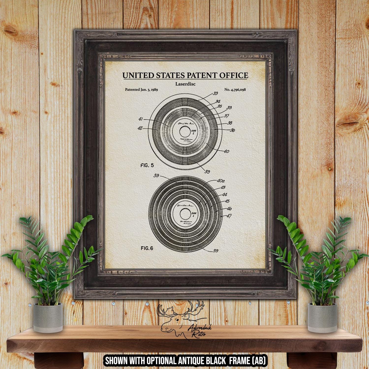 Laserdisc Patent Print Set of 2