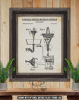 Drain Snake Patent Print - 1936 Plumbing Invention at Adirondack Retro