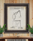 Football Kicker Patent Print Set of 4