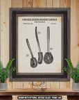 Toilet Bowl Brush Patent Print - Vintage Toilet Brush Poster - 1965 Bathroom Invention at Adirondack Retro