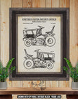 Kubota Garden Tractor Patent Print - 1988 Tractor Invention at Adirondack Retro