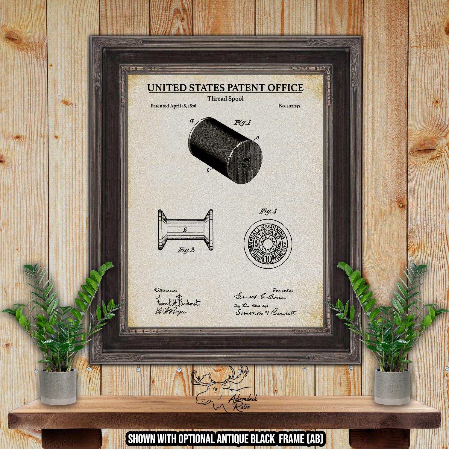 Sewing Patent Print Set of 3
