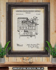 Dishwasher Patent Print - 1917 Kitchen Appliance Illustration - Kitchen Invention at Adirondack Retro
