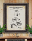Syrup Dispenser Patent Print - Country Kitchen Wall Art - 1941 Kitchen Gadget Invention at Adirondack Retro