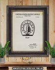 Kitchen Timer Patent Print - Rustic Kitchen Wall Art - 1952 Cooking Invention at Adirondack Retro