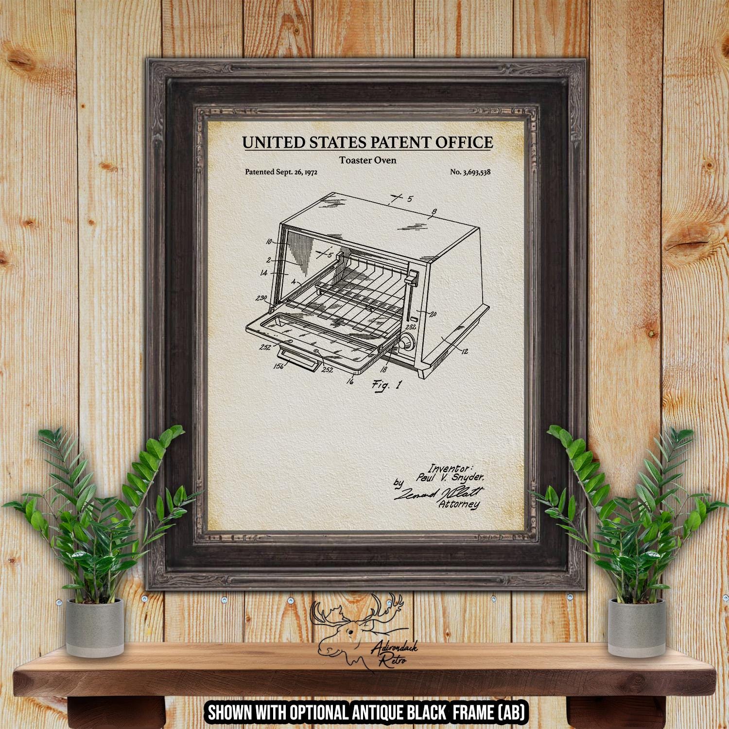 Kitchen Appliance Patent Print Set of 6