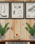 Ice Hockey Patent Print Set of 3 - Hockey Invention Posters at Adirondack Retro
