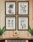 HVAC Patent Print Set of 4 - HVAC Inventions - HVAC Technician Gift at Adirondack Retro