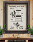 Coffee Roaster Patent Print - Kitchen AppliancePoster - 1895 Coffee Invention at Adirondack Retro