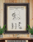 Lipstick Patent Print - 1926 Cosmetic Invention - Vanity Room Decor at Adirondack Retro