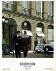 1946 Boucheron Jewelry Vintage French Print Ad - Pierre Louchel Illustration
