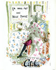 1948 Citiba Stockings Vintage French Print Ad - Tom Keogh Illustration