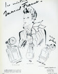 1946 Marcel Franck Perfume Vintage French Print Ad - Robert Polack Illustration