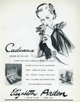 1938 Elizabeth Arden Cadeaux Cosmetics Vintage French Print Ad