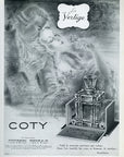 1938 Coty Le Virtage Perfume Vintage French Cosmetics Ad