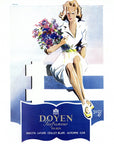 1946 Doyen Perfume Vintage French Print Ad - Andre Jean Illustration
