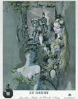1946 D'Orsay The Dandy Vintage Perfume Ad - Andre Delfau Illustration