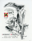 1946 Jacques Maraut Ski Equipment Vintage Print Ad