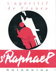 1951 St. Raphael Quinquina Vintage Liquor Ad - Loupot Illustration