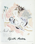1945 Elizabeth Arden Vintage Cosmetics French Print Ad - Fernando Bosc Illustration