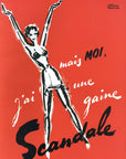 1958 Scandale Vintage Lingerie Ad - Facon Marrec Illustration