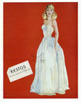 1948 Kestos Nightgown Vintage French Fashion Ad