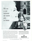1952 Rolex Oyster Perpetual Watch Vintage French Print Ad