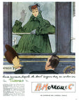 1948 H. Moreau & Cie Vintage French Print Ad - Pierre Mourgue Illustration